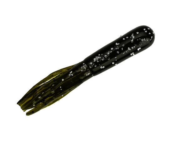 Strike King Bitsy Tube - Green Pumpkin 10pk