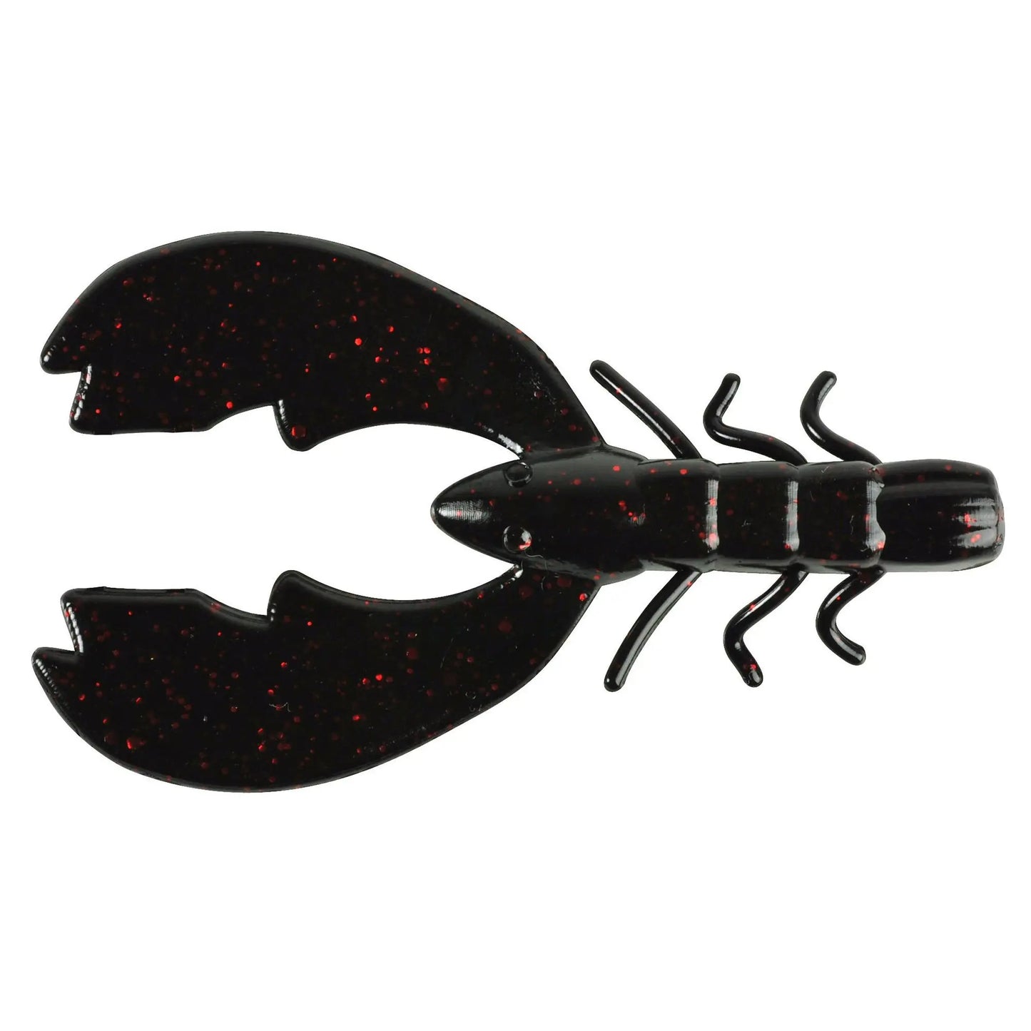 Berkley PB Chigger Craw 4'' Black Red Fleck 9pk Berkley
