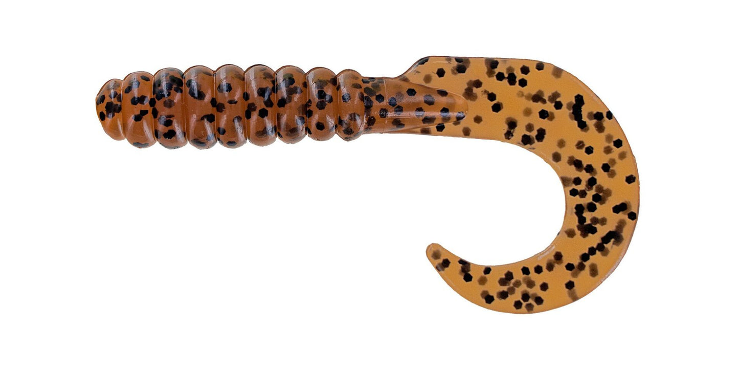 Big Bite Curl Tail Grub 3" - Pumpkinseed 10pk