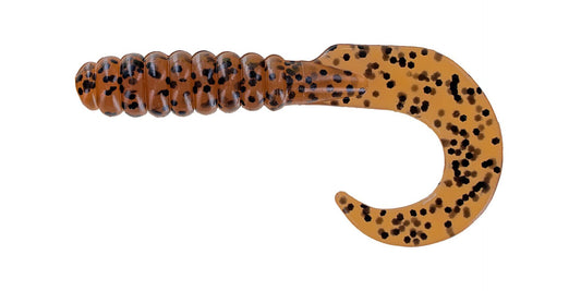 Big Bite Curl Tail Grub 3" - Pumpkinseed  10pk