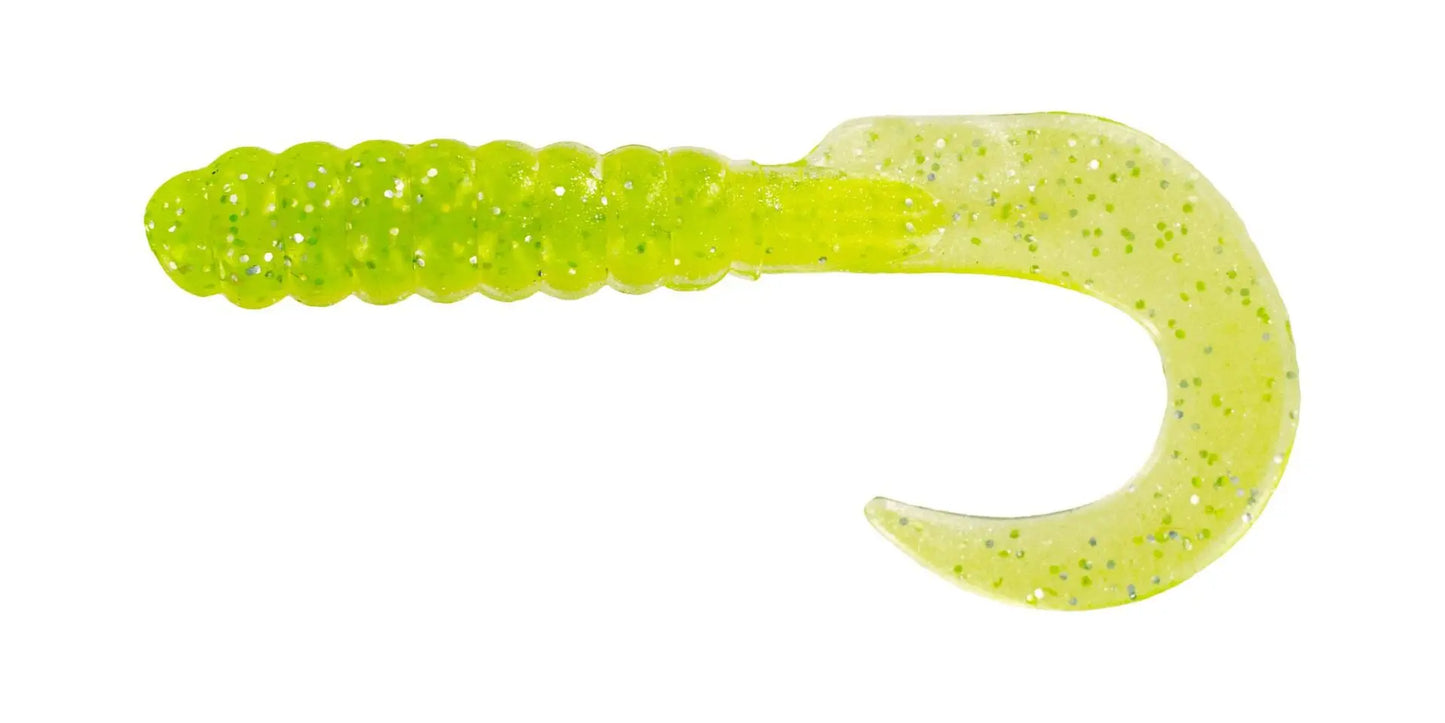Big Bite Curl Tail Grub 4" - Snot Rocket 10pk Big Bite