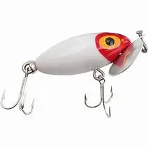 Arbogast Jitterbug 3/8oz - White Red Head Arbogast