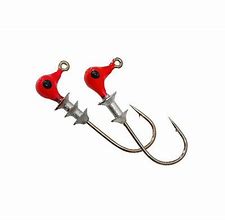 Bobby Garland 1/32oz Head Dockt'R Shooter Jigheads - Mo'Glo Red 10pk