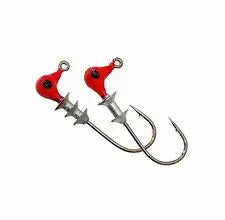 Bobby Garland 1/32oz Head Dockt'R Shooter Jigheads - Mo'Glo Red 10pk Bobby Garland