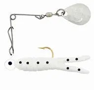 H&H Cajun Spin 1/16 oz Nickel - White/Black - Lucky Lure Tackle