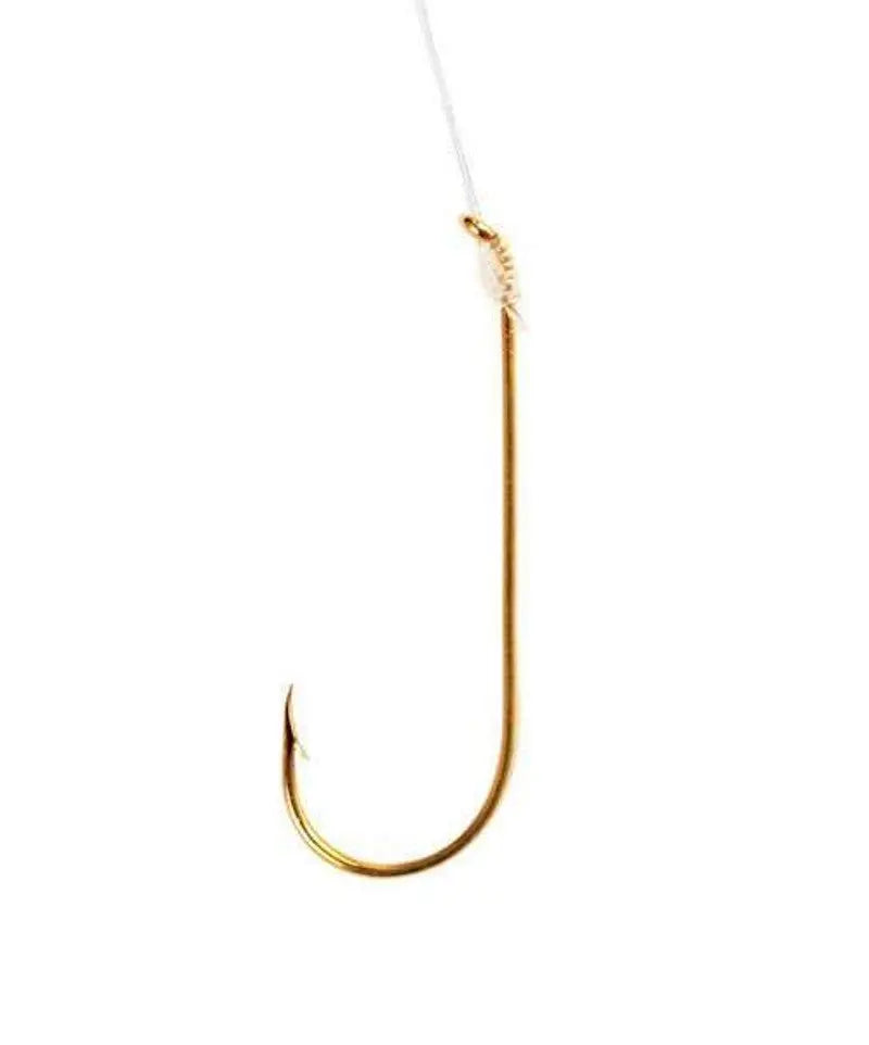 Eagle Claw Snells Aberdeen Hook Gold Sz 2 - 6pk - Lucky Lure Tackle