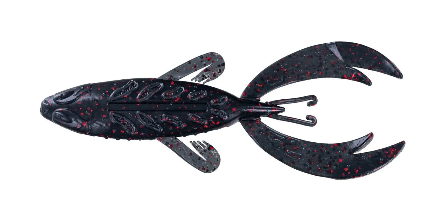 Big Bite 4" Rojas Fighting Frog - Black Neon - Lucky Lure Tackle