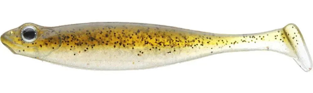 Megabass HAZEDONG SHAD (4.2") - Green Pumpkin Shad 5pk - Lucky Lure Tackle