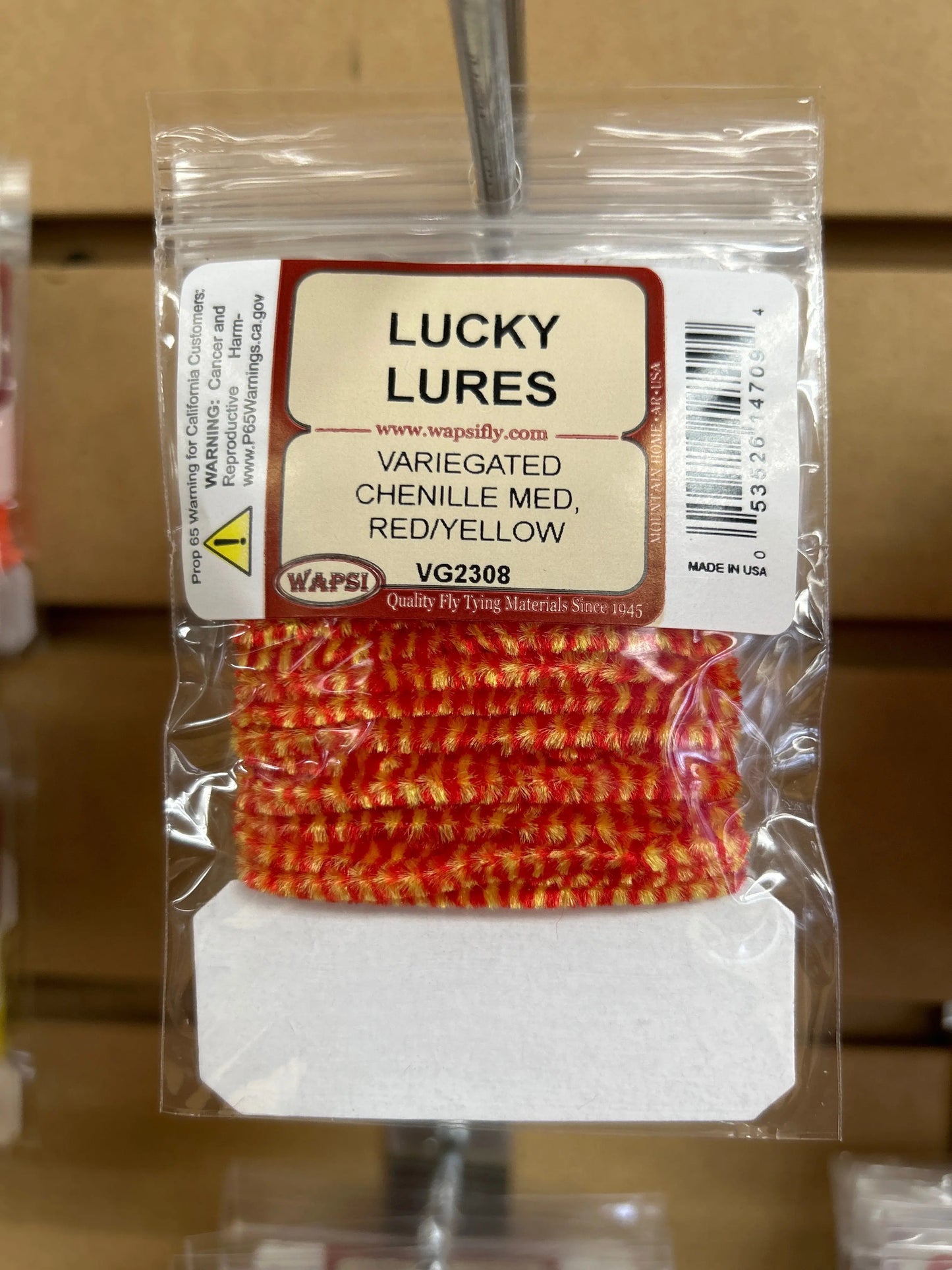 Wapsi Variegated Chenille Med - Red/Yellow Wapsi