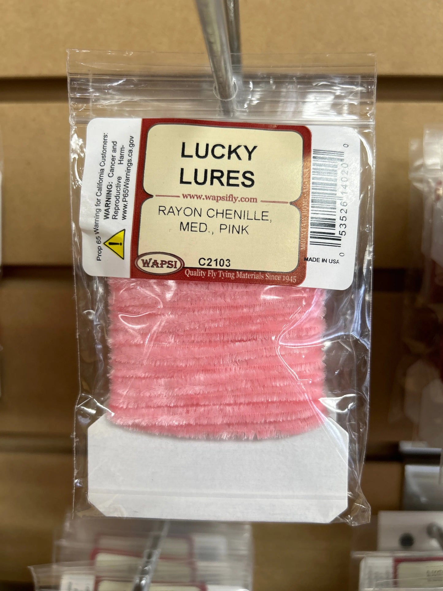 Wapsi Rayon Chenille Med - Pink - Lucky Lure Tackle