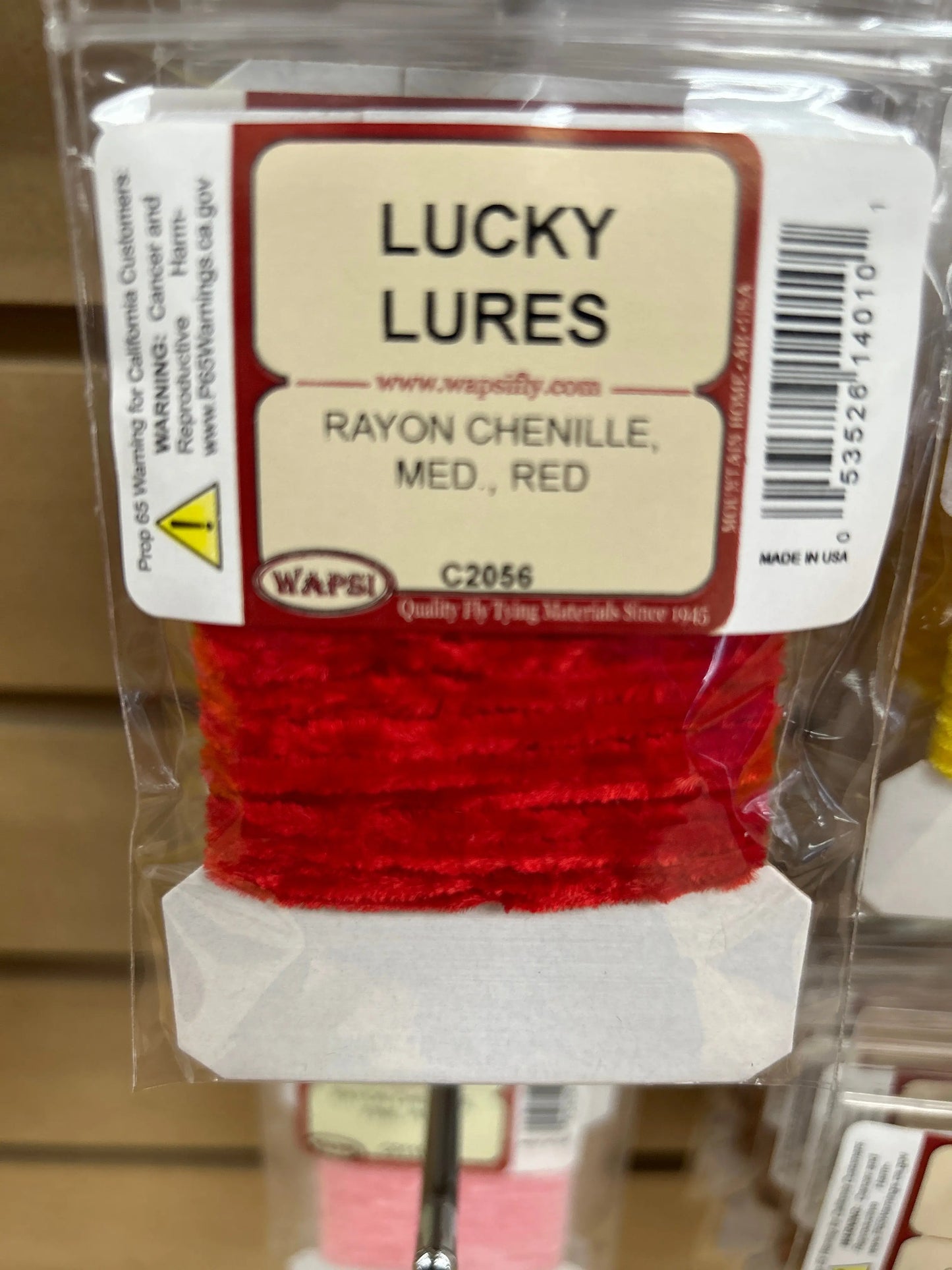 Wapsi Rayon Chenille Med - Red Wapsi