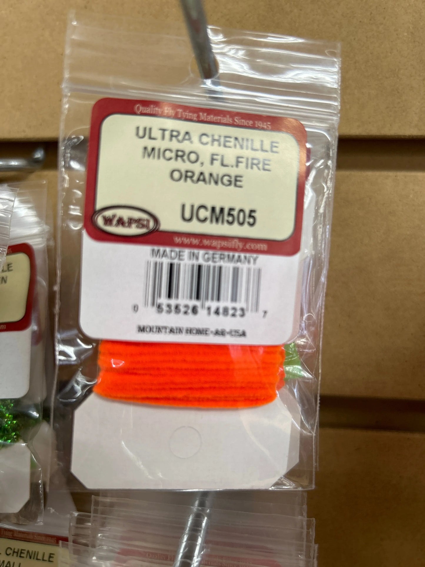 Wapsi Ultra Chenille Micro - FL Fire Orange - Lucky Lure Tackle