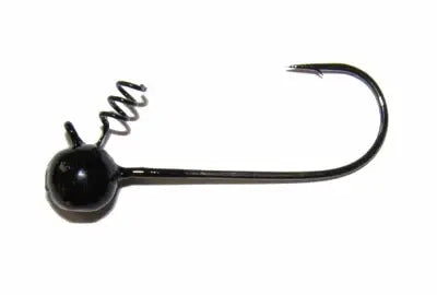 Big Bite Fintwist Head 1/16oz Black - Lucky Lure Tackle