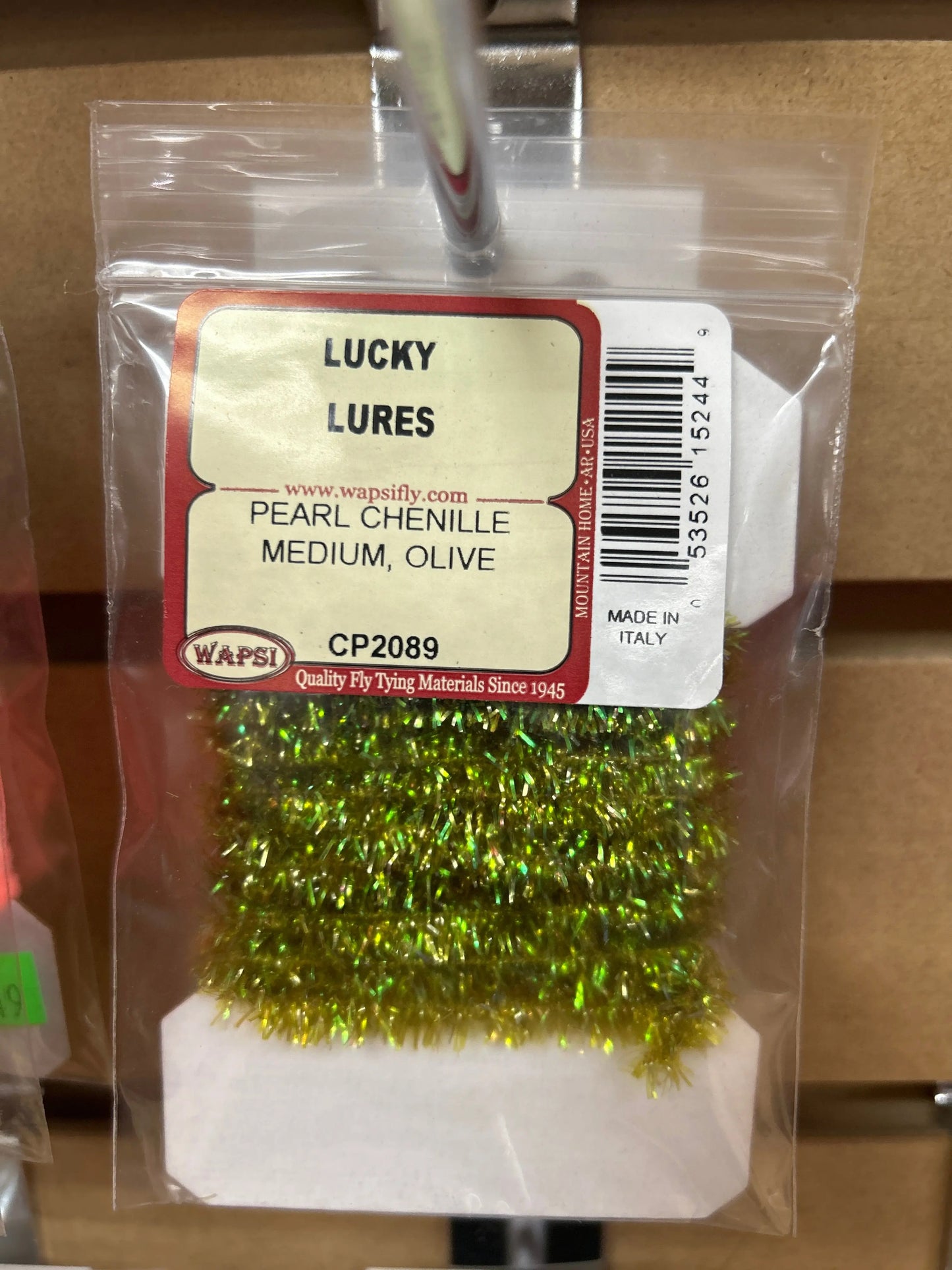 Wapsi Pearl Chenille Medium - Olive - Lucky Lure Tackle