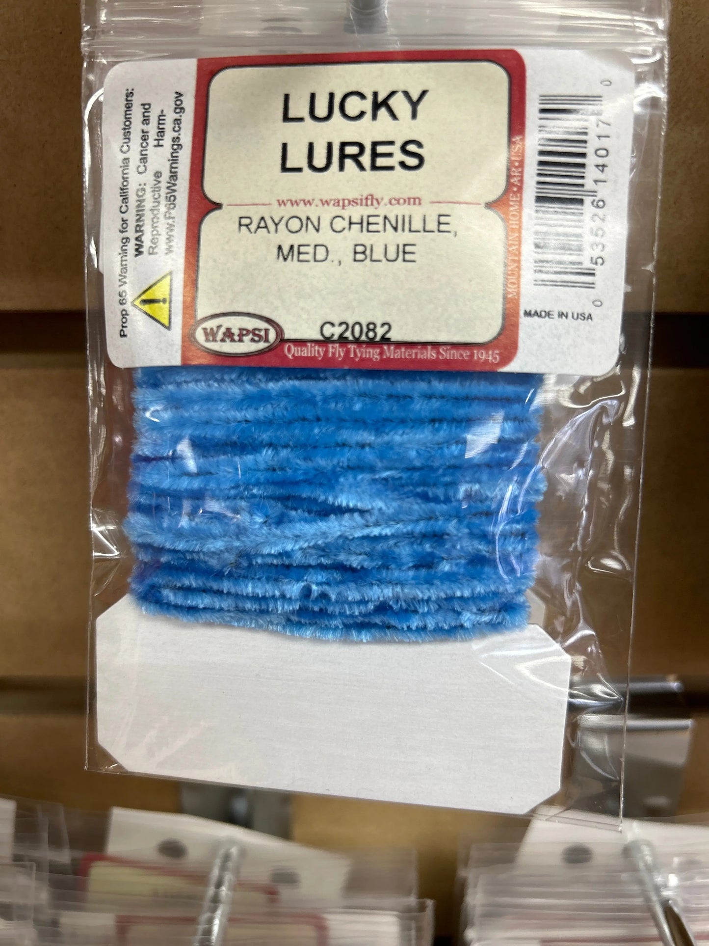 Wapsi Rayon Chenille Med - Blue - Lucky Lure Tackle