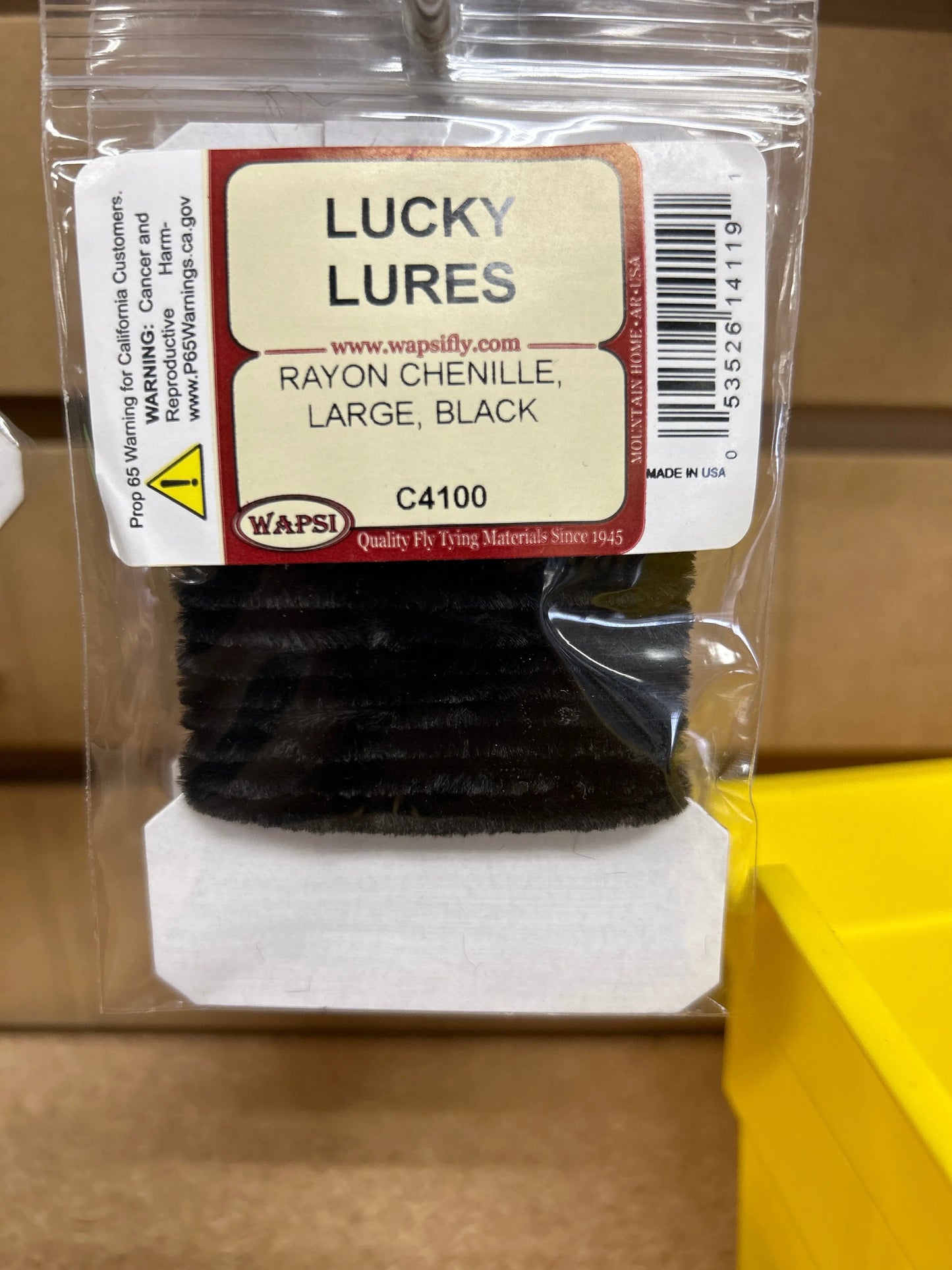 Wapsi Rayon Chenille Large - Black - Lucky Lure Tackle