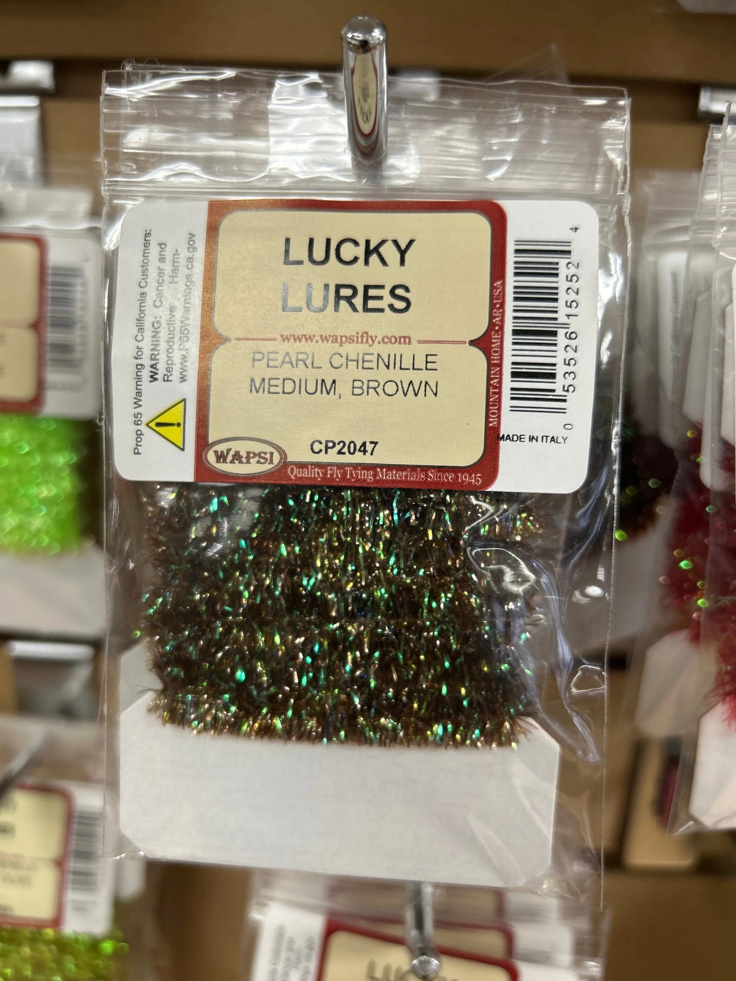 Wapsi Pearl Chenille Medium - Brown - Lucky Lure Tackle