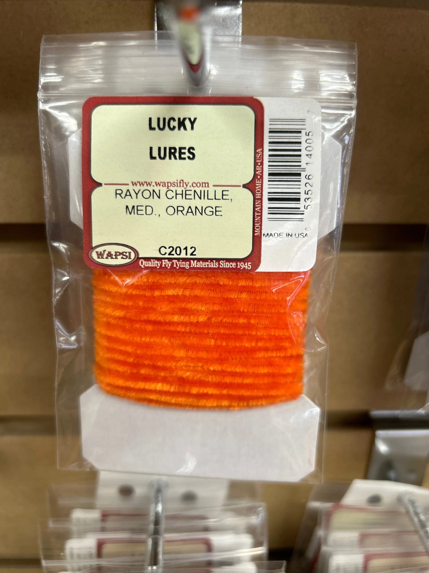 Wapsi Rayon Chenille Med - Orange - Lucky Lure Tackle