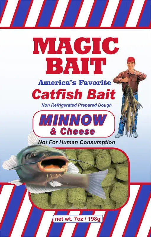 Magic Bait Catfish Bait - Minnow and Cheese 7oz - Lucky Lure Tackle
