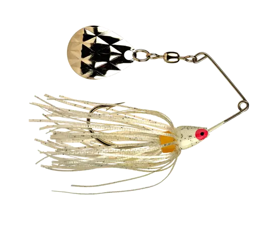 Strike King Mini King Spinnerbait - White - Lucky Lure Tackle