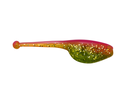 Strike King Mr. Crappie Shadpole 2" - Electric Chicken 15pk