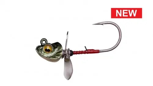 Megabass OKASHIRA SCREWHEAD (1/8oz) #3/0 - WEED KAMO II Megabass
