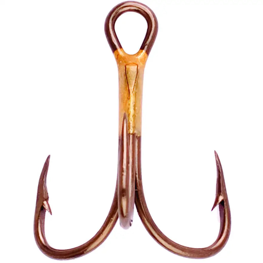 Eagle Claw Treble Triple Hook Sz 12 Bronze - 20pk
