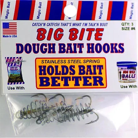 Dough Bait Hooks Sz 6 3pc - Lucky Lure Tackle