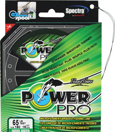 Power Pro Braid 65lb 150yds Moss Green - Lucky Lure Tackle