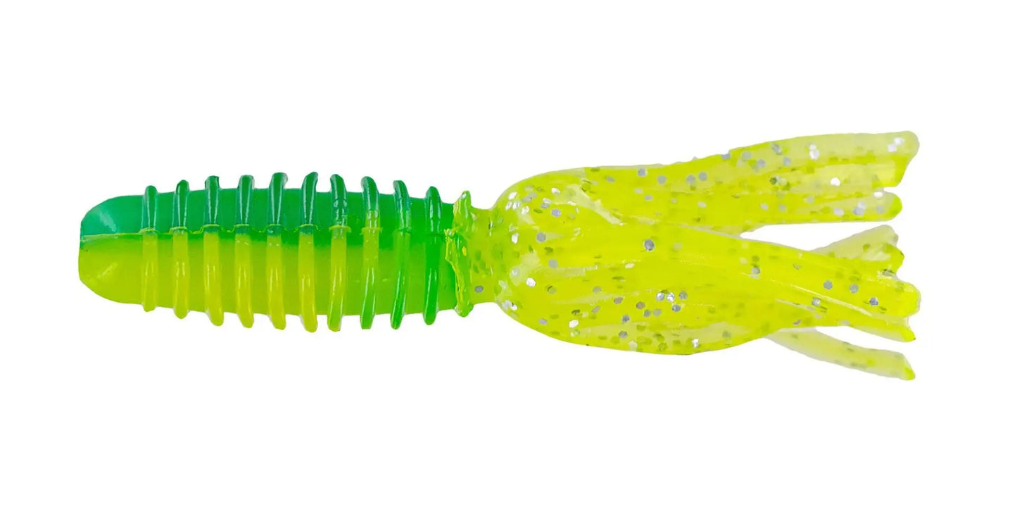 Big Bite Slab Tube 1.75" - Tractor Green 10pk - Lucky Lure Tackle