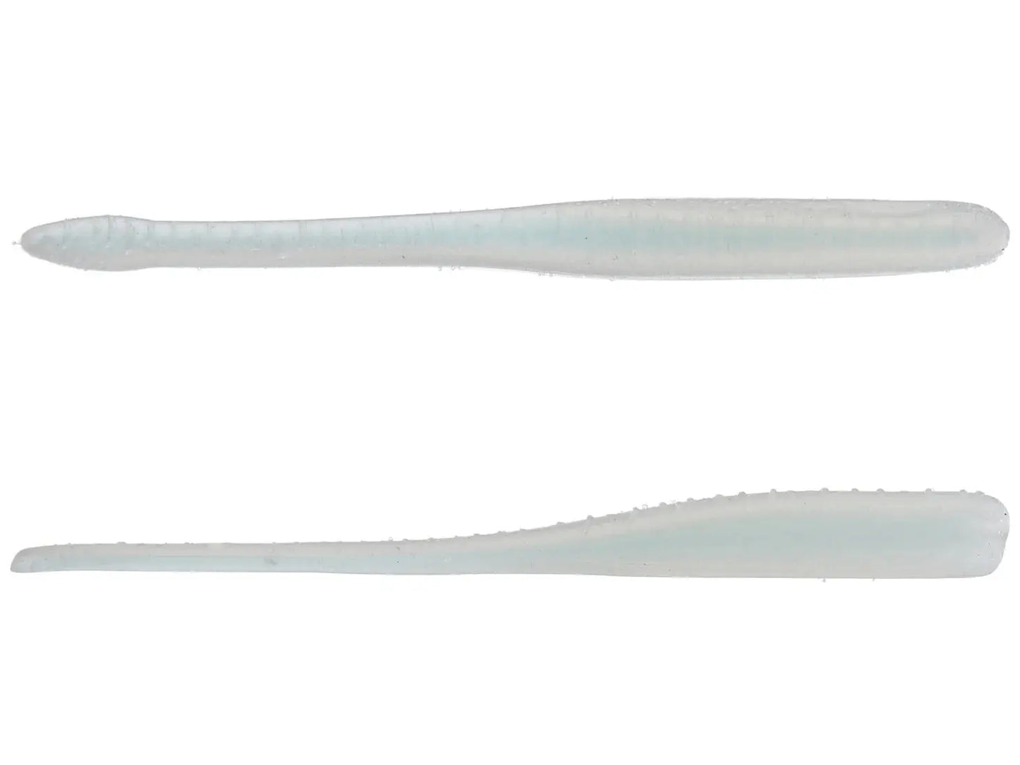 Great Lakes Finesse 4" Drop Worm - Frosted Shad 8pk - Lucky Lure Tackle