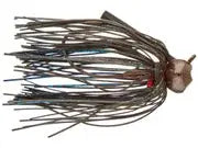 Jewel Heavy Cover Finesse Football Jig 3/8oz - Black/Blue Flash 2pk - Lucky Lure Tackle