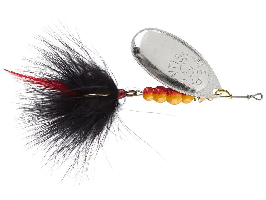 Mepps Dressed Aglia Spinner - 1/12 Black-silver