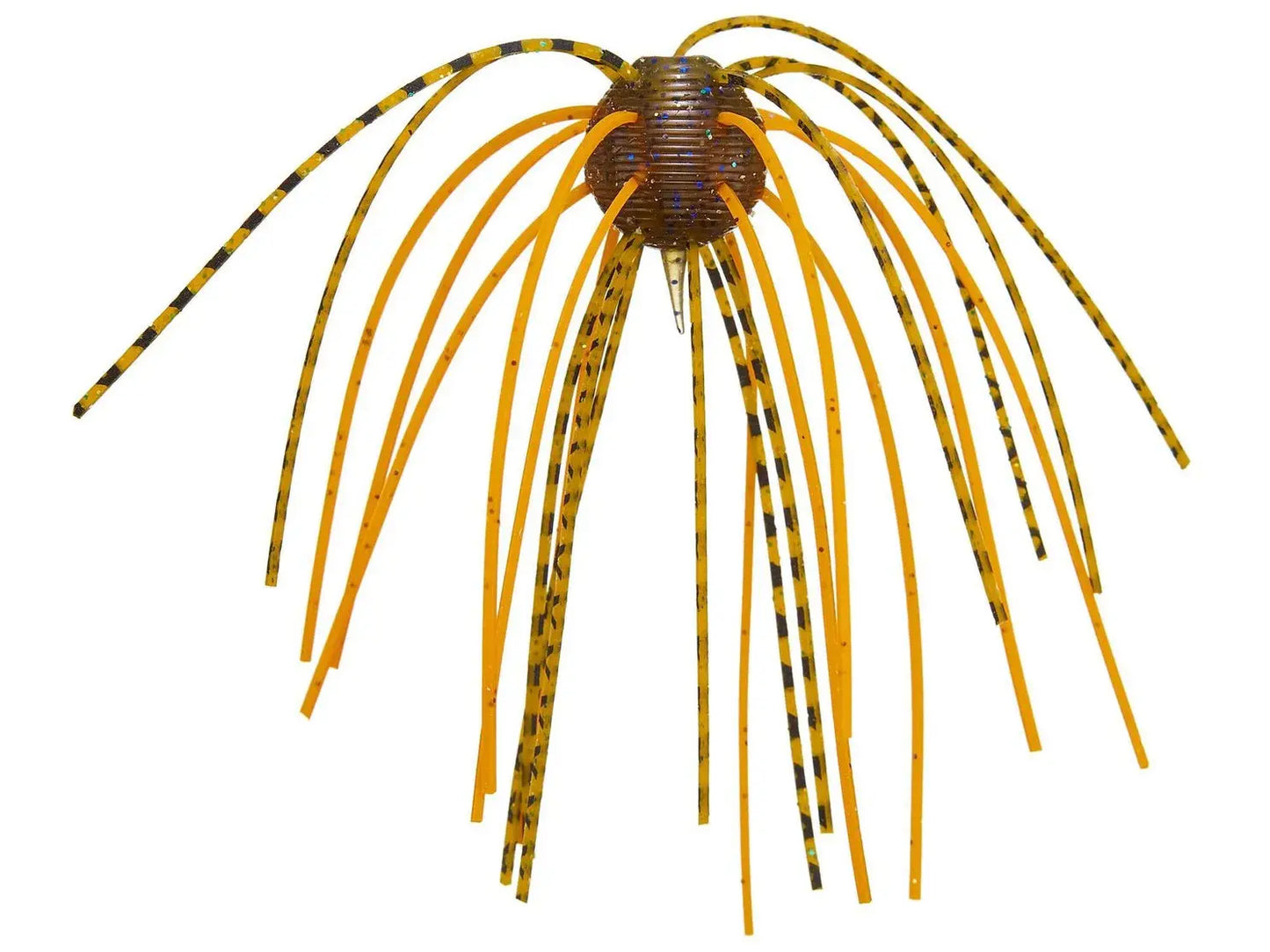 Geecrack Imokemushi Cue Bomb 1.2" - Green Pumpkin/Blue Orange 4pk - Lucky Lure Tackle