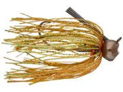 Jewel Heavy Cover Finesse Football Jig 3/8oz - Green Pumpkin/Green Flash 2pk