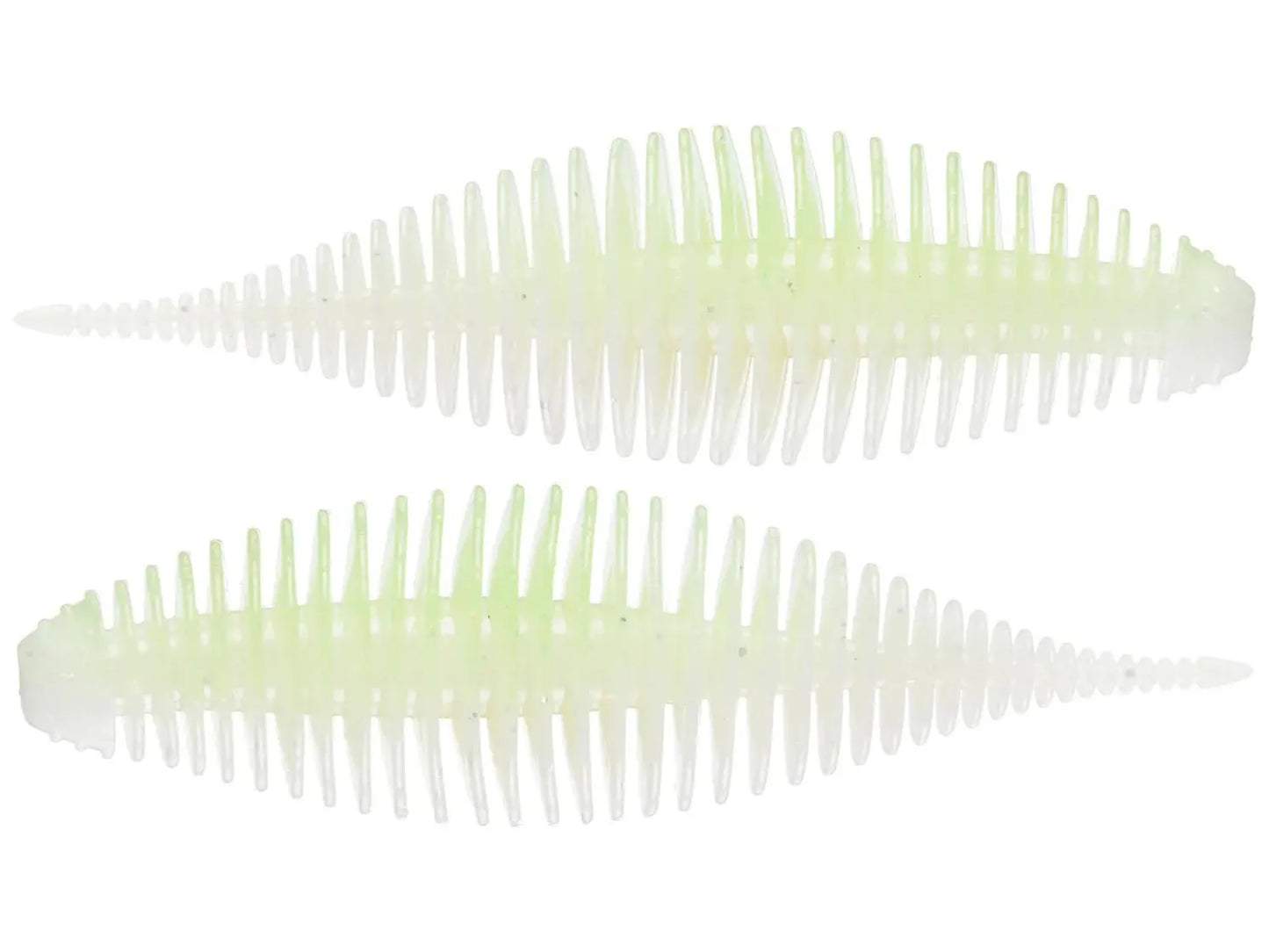 Geecrack Bellows Shad 3.8" - Honey Dew V 5pk - Lucky Lure Tackle