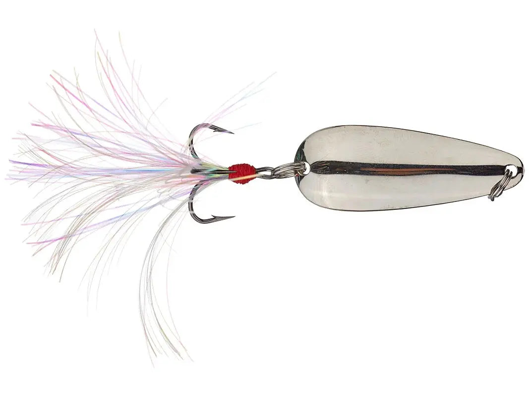Nichols Lures Mojo Spoon - Silver Chrome - Lucky Lure Tackle