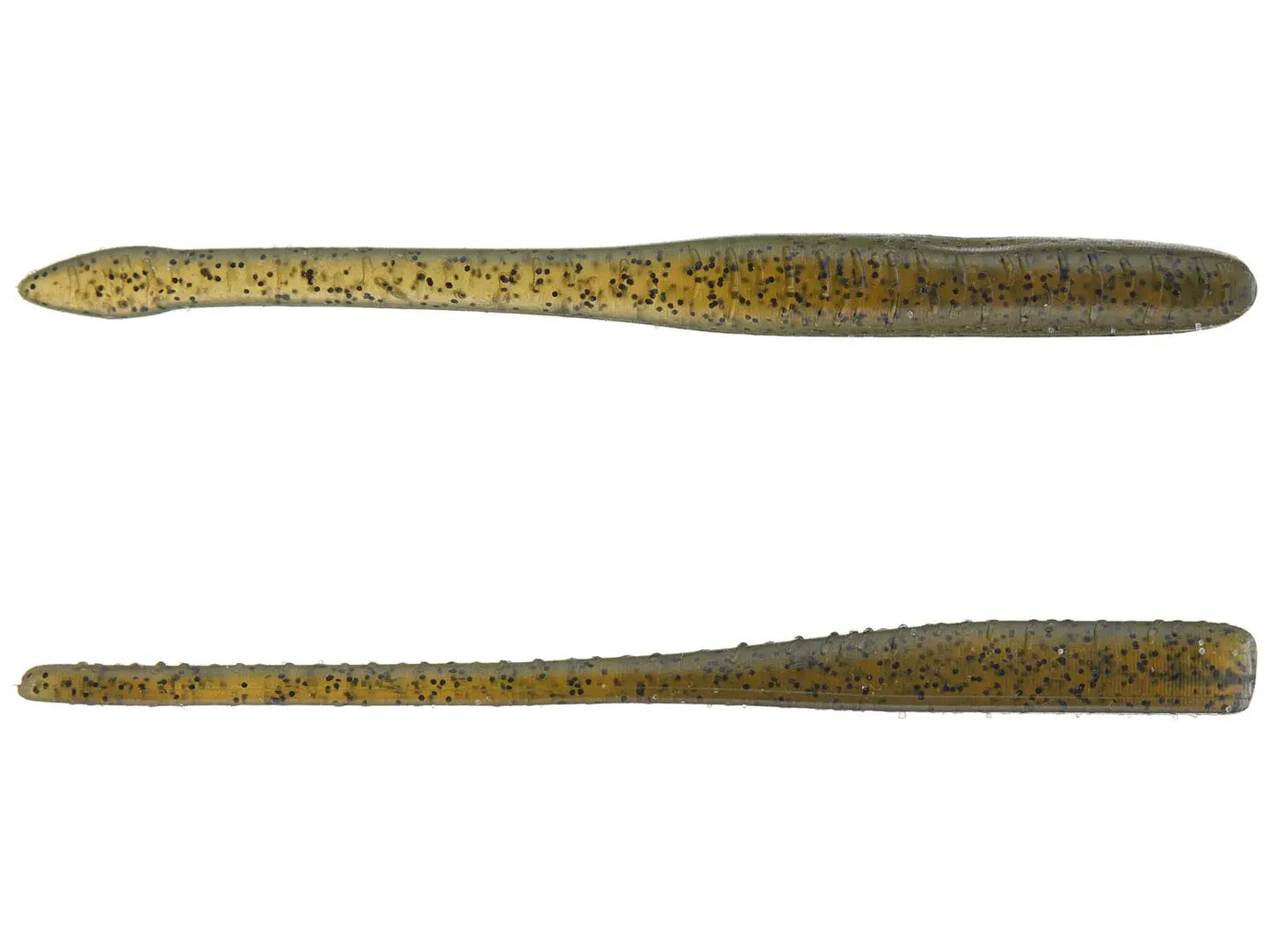 Great Lakes Finesse 4" Drop Worm- Green Pumpkin 8pk - Lucky Lure Tackle