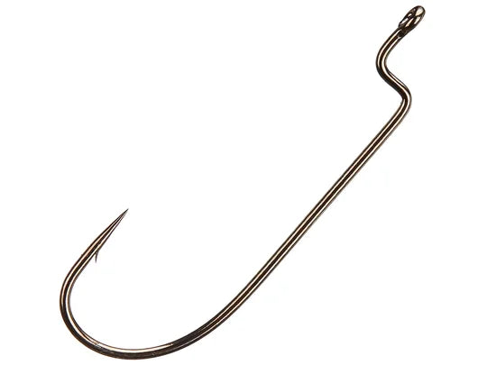 Gamakatsu O'Shaughnessy Bend Offset Worm Hook Bronze - 4/0