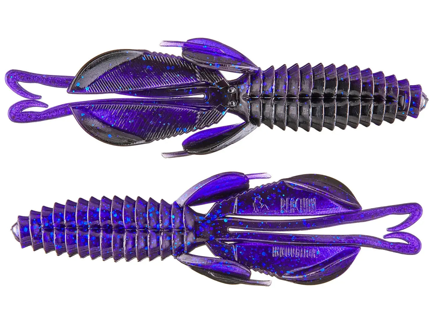 Reaction Innovations Kinky Beaver - Black Light 7pk - Lucky Lure Tackle