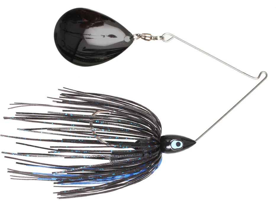 War Eagle Night Time Spinnerbait 1/2oz - Black Blue Black Colorado