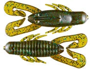 Gene Larew Hammer Craw 8pk - Green Pumpkin Blue