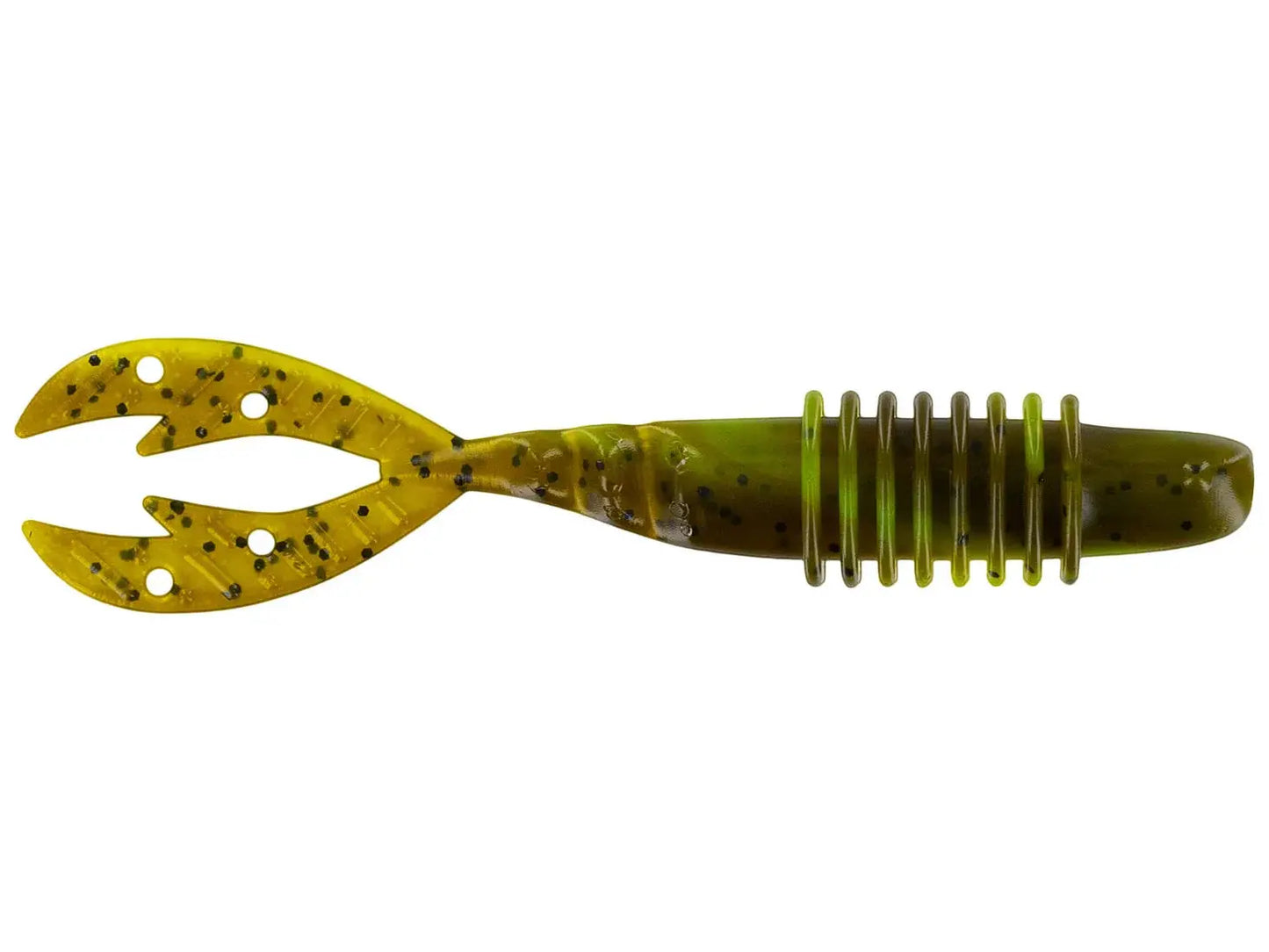 Big Bite 3.75" Kamikaze Swimon - Green Pumpkin/Chart Swirl 7pk - Lucky Lure Tackle