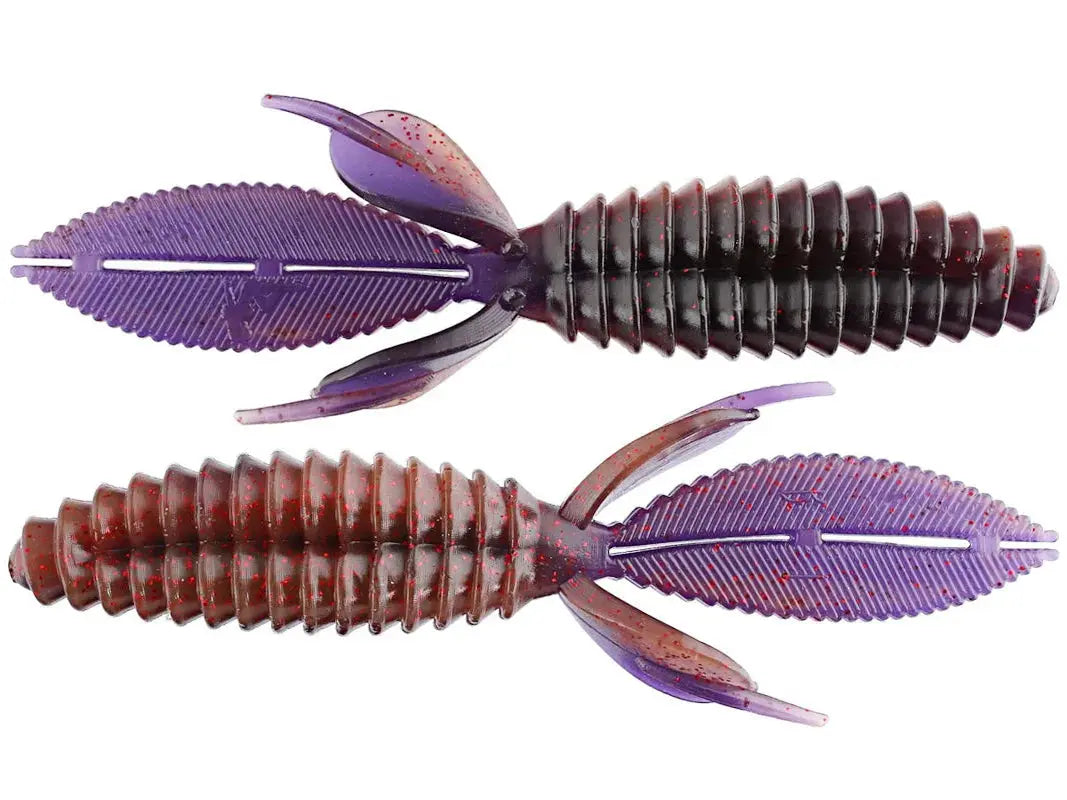 Reaction Innovations Double Wide Beaver 5.20" - Oxblood 6pk - Lucky Lure Tackle