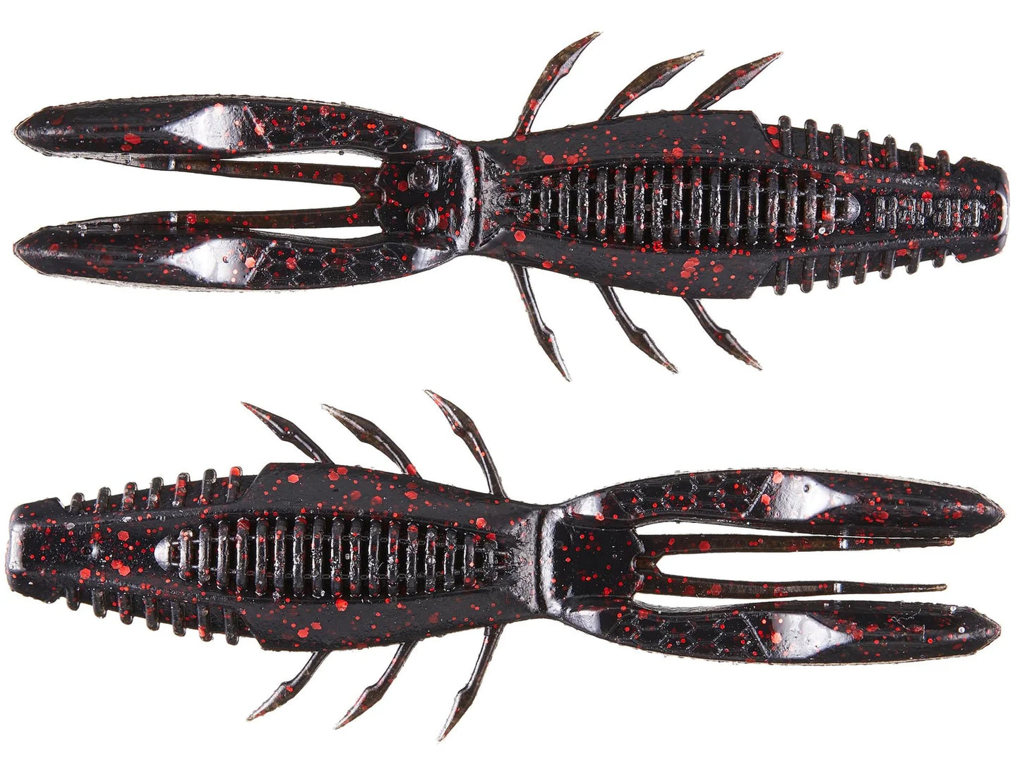 Rapala Crush City Bronco Bug 4" - Black Red Flake 6pk
