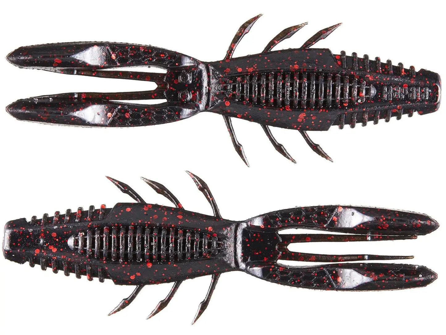 Rapala Crush City Bronco Bug 4" - Black Red Flake 6pk - Lucky Lure Tackle