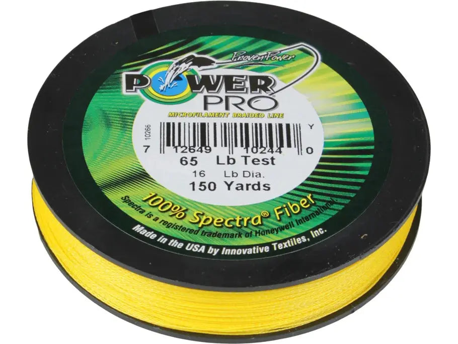 Power Pro Braid Hi-Vis Yellow 10lb-150yd - Lucky Lure Tackle