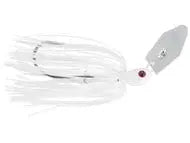 Hag's white bladed jig for bass fishing