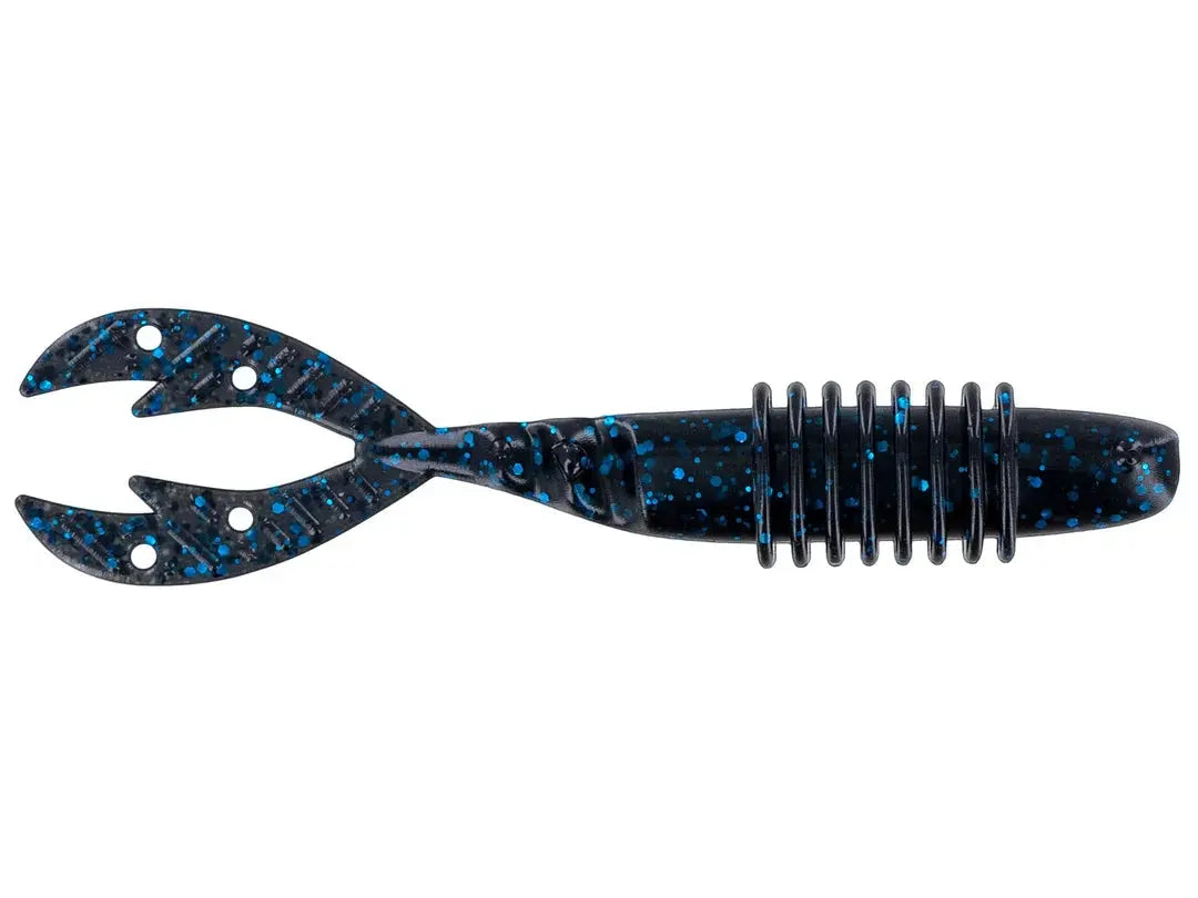 Big Bite 3.75" Kamikaze Swimon - Black Blue Flake 7pk - Lucky Lure Tackle