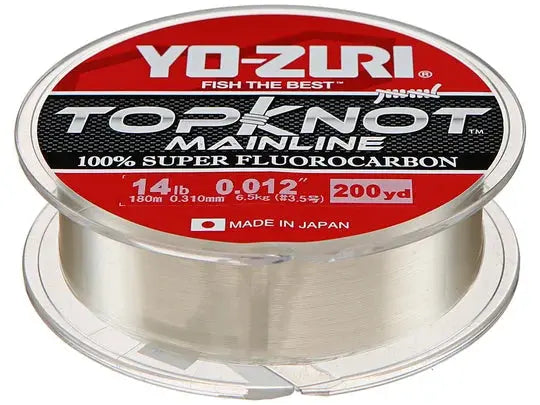 Yo-Zuri TopKnot MainLine 12lb 200yds - Natural Clear - Lucky Lure Tackle
